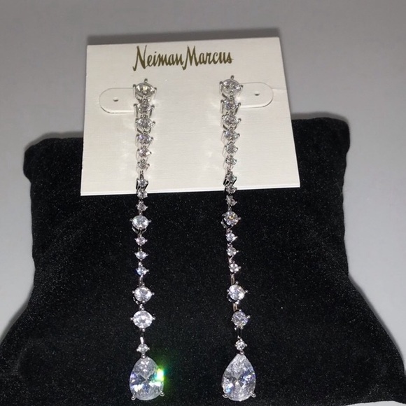 3ctw Pear Dangle Earrings - Picture 11 of 11